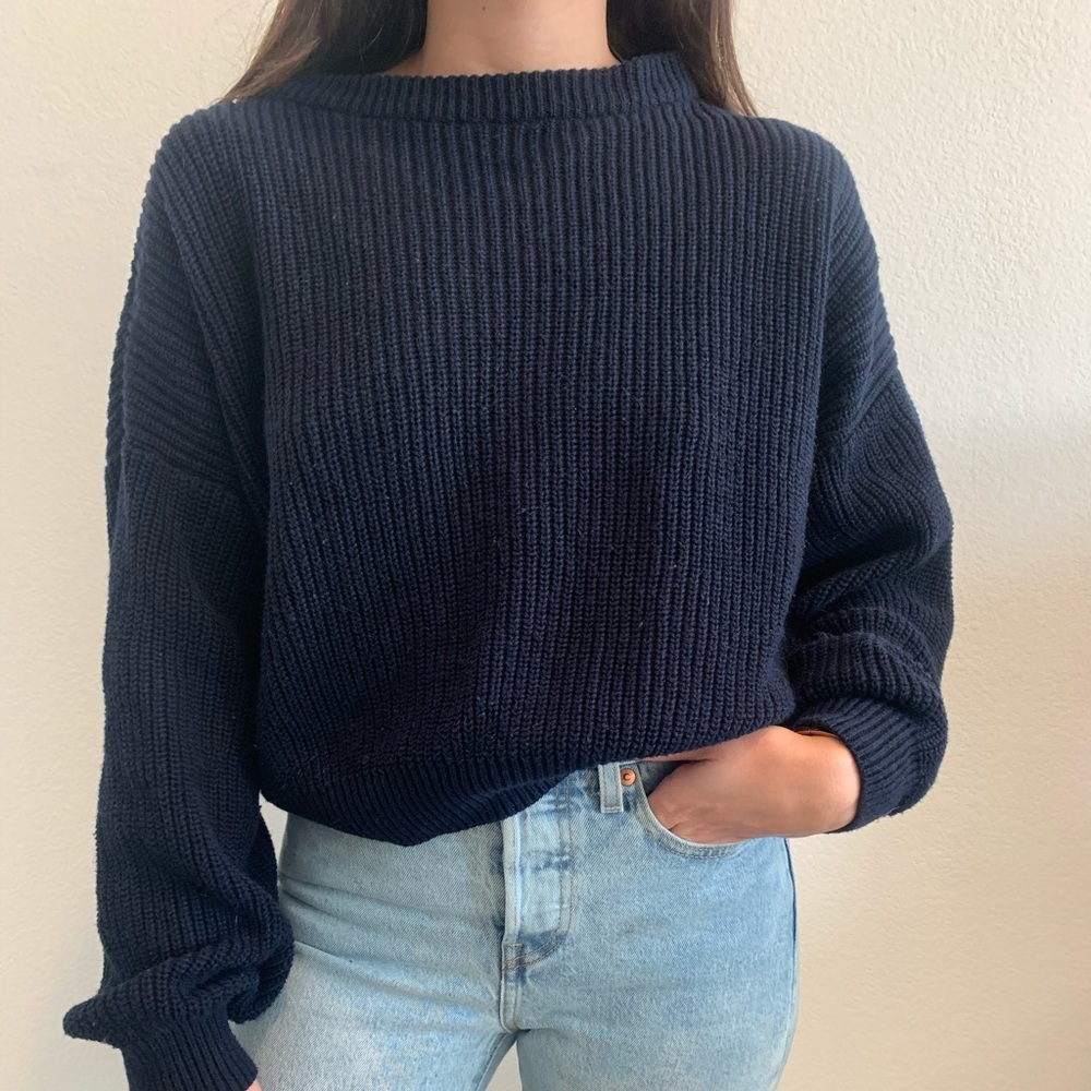 Navy blue sweater